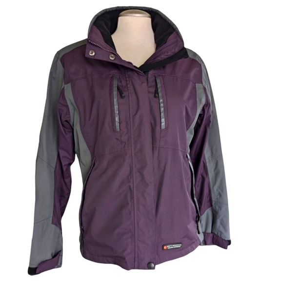 Misty Mountain purple and grey anorak shell jacket size medium - Picture 2 of 10